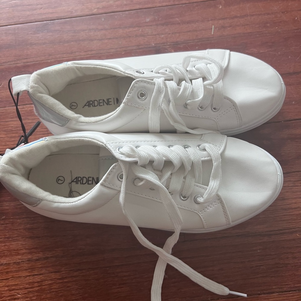 NWT White platform sneakers